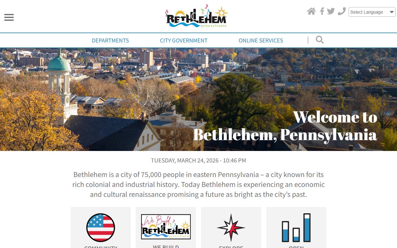 City of Bethlehem website Bethlehem criminal records and public records resources