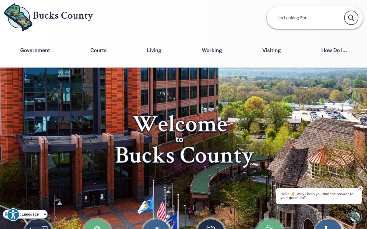 Bucks County government portal Levittown criminal records resources