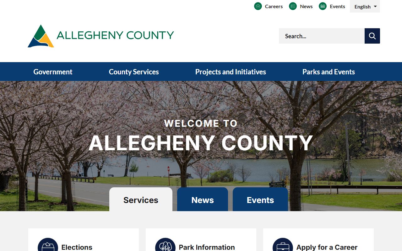 Allegheny County government portal for criminal records