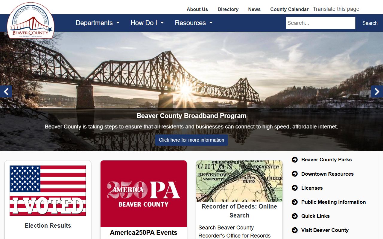 Beaver County criminal records government website