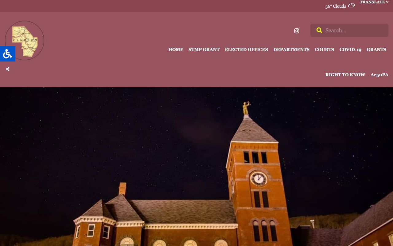 Cameron County government website criminal records Emporium Pennsylvania