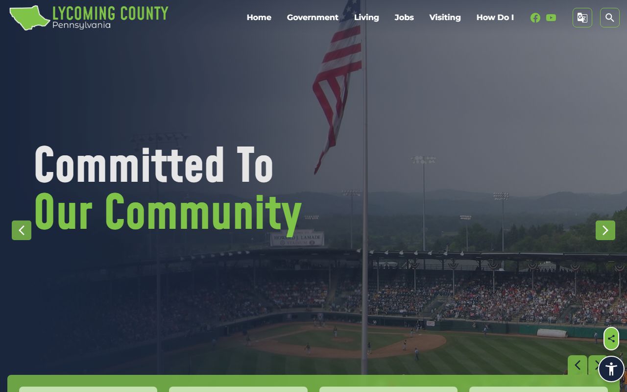 Lycoming County government website for criminal records in Williamsport Pennsylvania