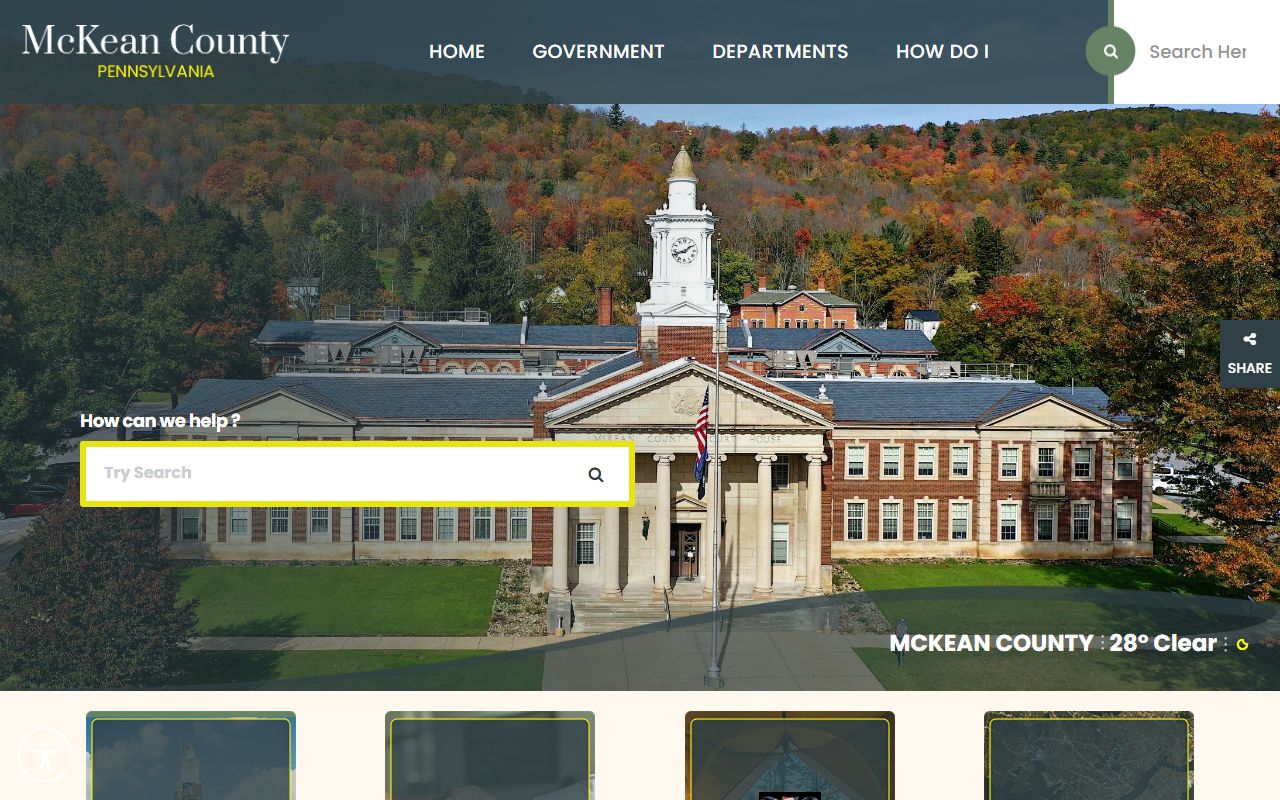 McKean County government website for criminal records in Smethport Pennsylvania