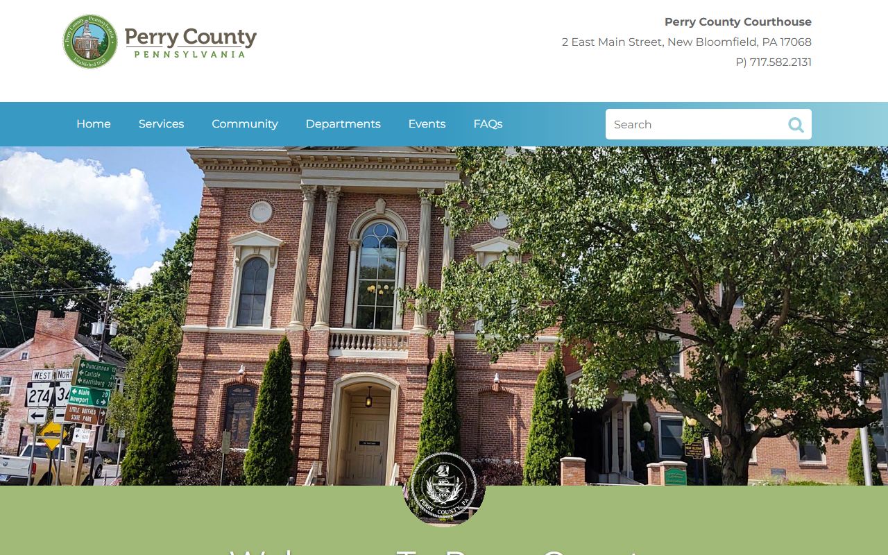 Perry County criminal records government website New Bloomfield PA